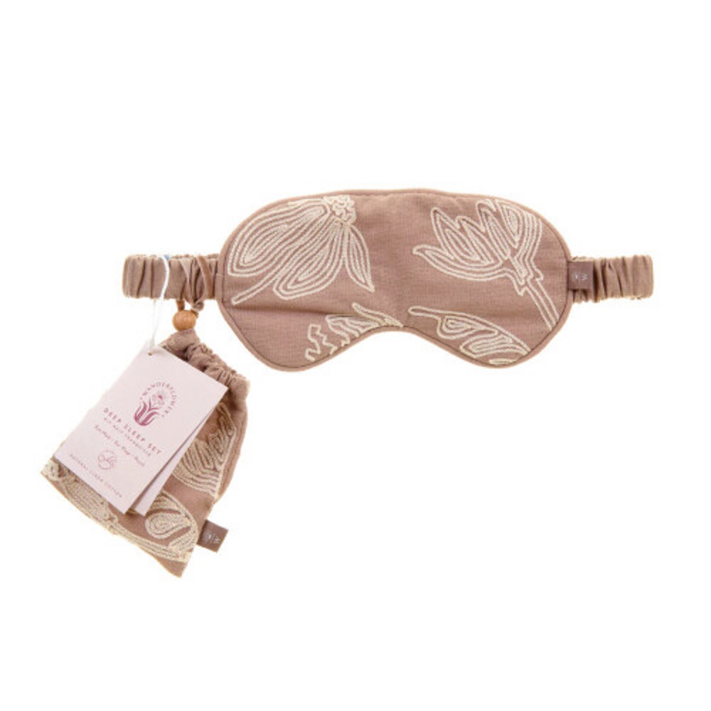 Wanderflower Eye Mask Ear Plugs & Pouch