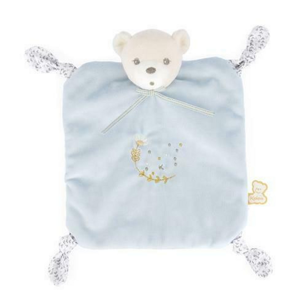 Perle - Doudou Knots Bear Blue - 20Cm