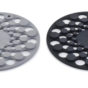Spot-On-2-Pc Silicone Trivets Grey