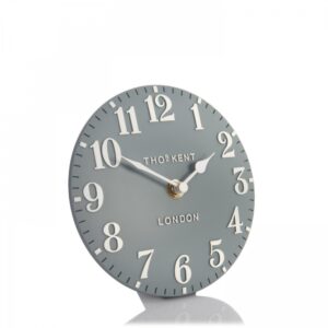 6" Arabic Mantel Clock Flax Blue