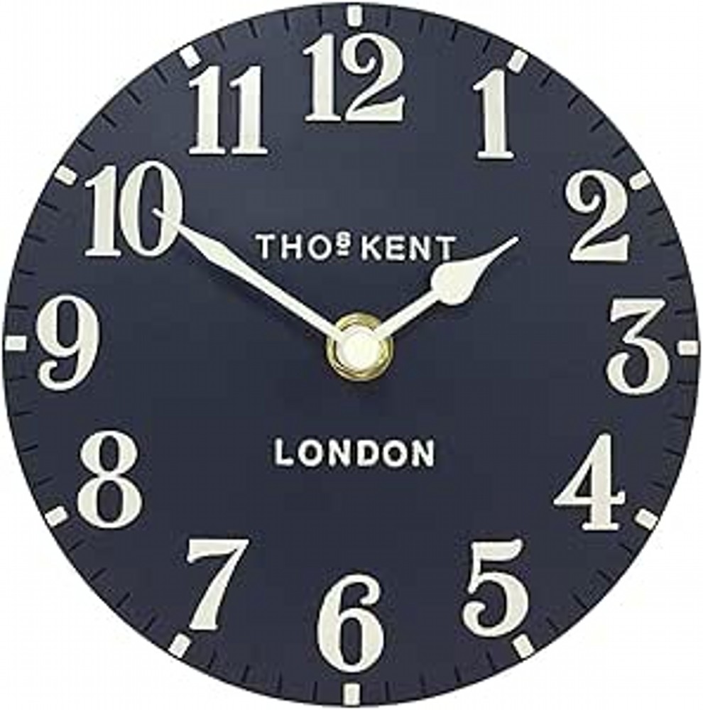 6" Arabic Mantel Clock Ink