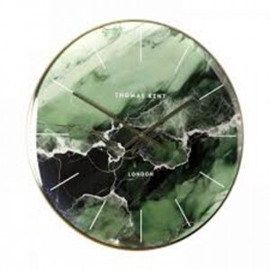 26" Oyster Wall Clock Emerald