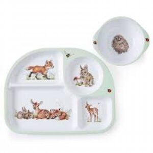2pc Set Divided Plate & Bowl
