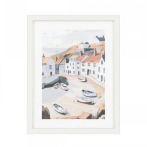 Beached Boats Framed Art