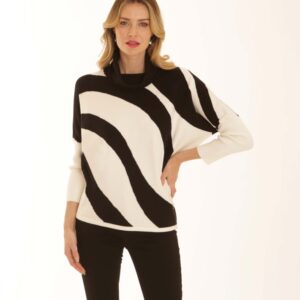 Diagonal Cowl Neck Jumper