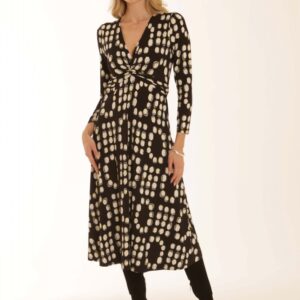 Spot Midi Dress